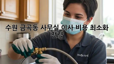 수원 금곡동 사무실 이사, 비용 최소화 전략!